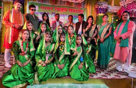 ग्लोबल कायस्थ कॉन्फ्रेंस और सारथी फाउंडेशन के सावन मिलन समारोह में थिरके महिलाओं के पांव