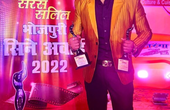 नये साल के शुरुआत में ही मिल गया प्रदीप पाण्डेय चिन्टू को बेस्ट फ़िल्म एक्टर का अवार्ड